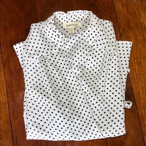 Monteau Flutter Sleeve Peplum Blouse